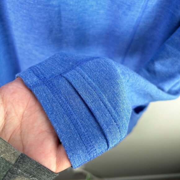 Womens mock neck‎ blue athletic pullover tunic size medium - Picture 4 of 5